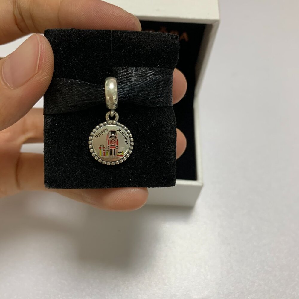 Pandora Happy Holidays Dangle Charm Nutcracker Charm Holiday Charm